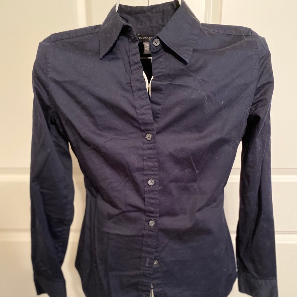 Long sleeve button down.